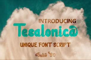 Tesalonica Unique Font Script Font Download