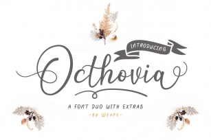 Introducing Octhovia Font Duo and Extras Font Download