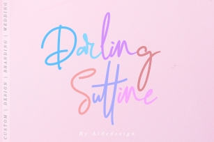 Darling Suttine | Signature Font Font Download