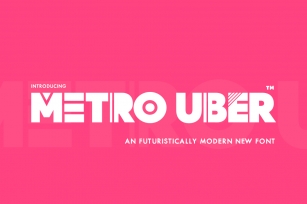Metro Uber Font Font Download
