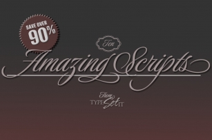10 Amazing Scripts Save over $500 Font Download