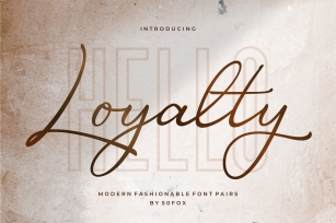 Luxury - Loyalty Script Fonts Font Download