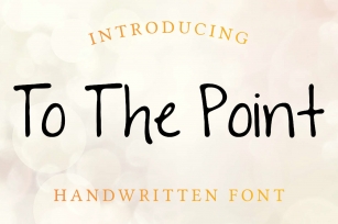 To The Point Hand Lettered Sans Serif Font Font Download