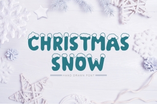 Christmas Snow Hand Drawn Font Font Download