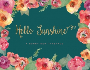 Hello Sunshine + Ornaments Font Download