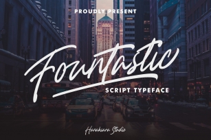 Fountastic Script Typeface Font Download