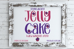 Jelly Cake - A Fun Modern Hand Drawn Font Font Download