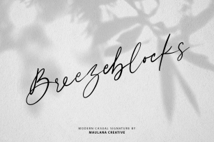 Breezeblocks Modern Casual Signature Font Download