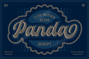 Panda Retro Script Font Font Download