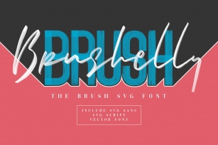 Brushelly SVG Brush Font Font Download