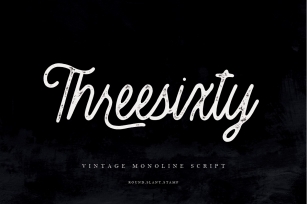 30OFF | Threesixty Vintage Monoline Script Font Download