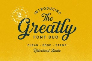 Greatly Font Duo & Logo Templates Font Download