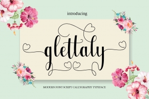 glettaly Font Download