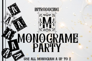 MONOGRAME PARTY Font Download