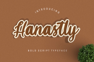 Hanastly Bold Script Font Download