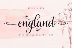 England  Stylish Calligraphy Font Font Download