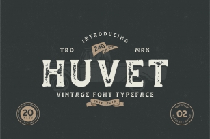 Huvet Typeface Font Download