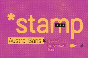 Austral Sans Stamp Font Download