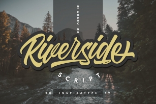 Riverside - Script Font Font Download