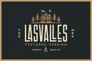 Las Valles Ultra Textured Condensed Typeface 4 Fonts Font Download