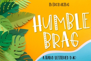 Humble Brag - A Hand Lettered Duo - 4 Styles! Font Download