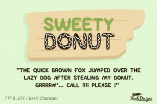 Sweety Donut - Fun Typo Font Download