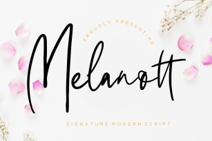 Melanott Modern Signature Font Download