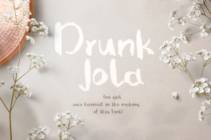 Drunk Jola font Font Download