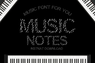 Music Notes - A Cute Educational Font Font Download