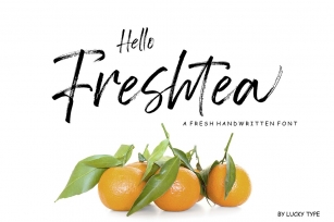 Hello Freshtea Brush Font Font Download