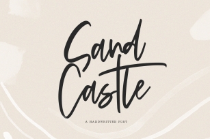 Sandcastle - A Handwritten Script Font Font Download