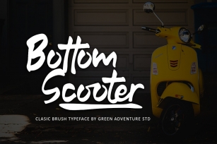 Bottom Scooter - Clasic Brush Typeface Font Download