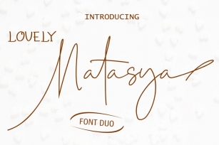 Lovely Natasya - Duo font Font Download
