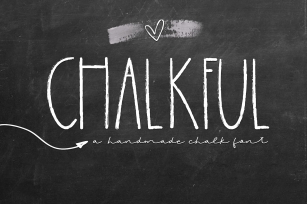 Chalkful - A Handmade Chalk Font Font Download