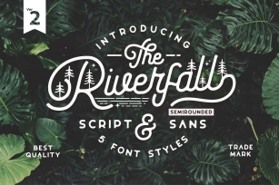 Riverfall Semi rounded Script and Sans Ver.2 Font Download