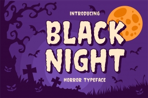 Black Night - Horror Typeface Font Download