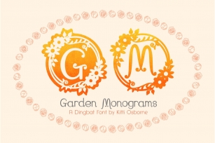 Garden Monograms - Font Font Download
