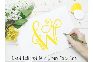 Monogram Hand Lettered Font Font Download