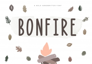 Bonfire - A Bold Handwritten Font Font Download