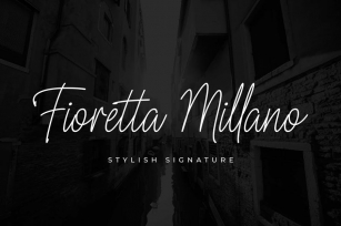 Fioretta Millano - Stylish Signature Font Download