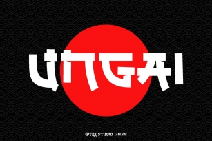 UNGAI - faux japanese font Font Download