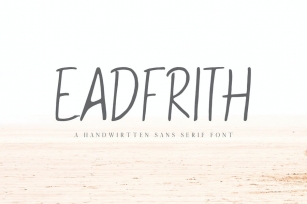 Eadfrith Handwirtten Sans Serif Font Font Download