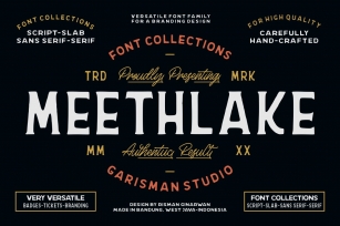 Meethlake Typeface Font Download