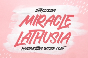 Miracle Lathusia - Handwriting Brush Font Font Download