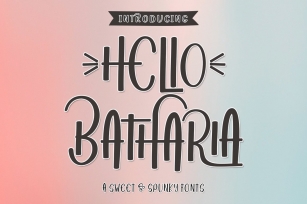 Hello Batharia Font Download