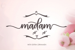 madam extra ornament Font Download