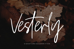 Vesterly Signature Handwritten Font Download