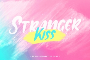 Stranger Kiss Brush Decorative Font Font Download