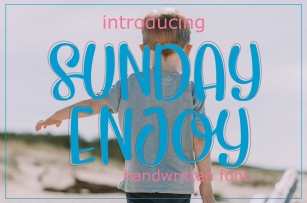 sunday enjoy Font Download