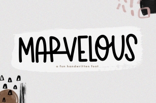 Marvelous - A Fun & Quirky Handwritten Font Font Download